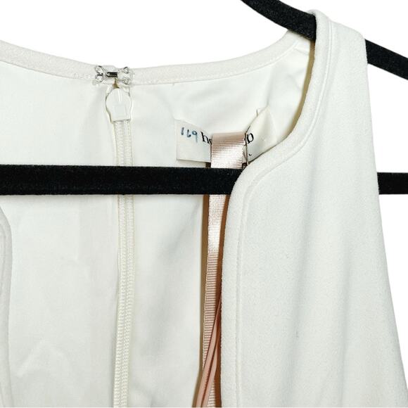 House of CB Ivory Off White Plunge Neck Eleanora Maxi Dress Small tags with flaw - Picture 4 of 13